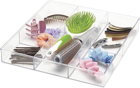 Whitmor 3 Section Small Easy Clean Clear Plastic Resin Drawer Organizer in Saudi Arabia