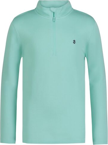 IZOD Boys' Long Sleeve Quarter Zip Pullover, Lightweight Fleece in Saudi Arabia