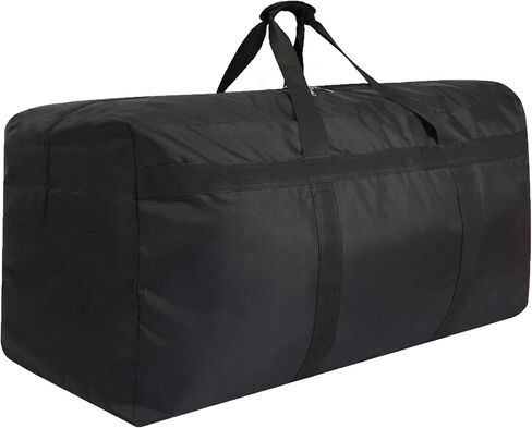 Oversized Duffle Bag Foldable Travel Storage Bag Sports Duffel Bags Luggage Bag Large Storage Bags with Zipper and Handles for Moving Camping Large Items Storage and More (215L Black) in Saudi Arabia
