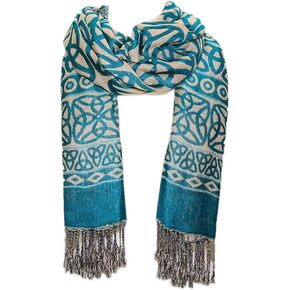 Ladies Celtic Knotwork Scarf - Red