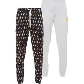Joe Boxer Mens Sleep Pants 2-Pack - Jersey Knit Jogger Pajama Pants for Men Pack of 2 - Mens Lounge Pants with Pockets