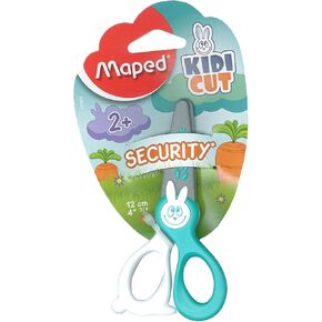 Baker Ross Ltd Maped Kidicut Safety Scissors, Kids, 4.75 Inch, Blunt Tip, Right & Left Handed (037800)