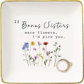 Jewelry Holder -the Only Thing Better Than Having You as A Sister-in-Law - Trinket Tray -Birthday Christmas Valentines Day Thanksgiving Gift for Sister in-Law,Bouns Sister-Ring Dish