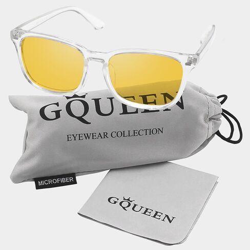 GQUEEN Fashion Glasses Non Prescription Fake Glasses for Women Men Clear Lens Square, 201582 in Kuwait