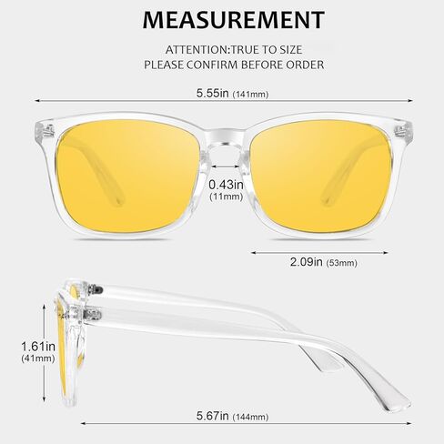 GQUEEN Fashion Glasses Non Prescription Fake Glasses for Women Men Clear Lens Square, 201582 in Kuwait