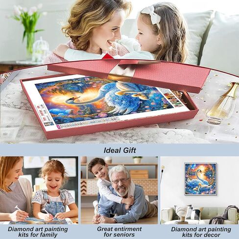 FHBUBPUP Diamond Painting Kits for Adults, Duck Diamond Art Kits, Full Drill Round Gem Art, DIY Paint with Diamond Beads Crafts for Home Wall Decoration Gifts 12x12 inch in Saudi Arabia
