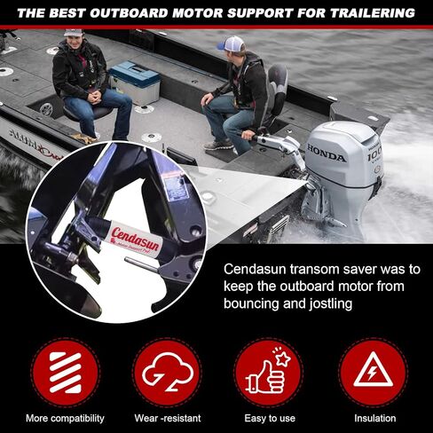 Outboard Transom Saver Trailering Support and Steer Stops, Wedge Outboard Motor Support Fits 3-Ram Trim/Tilt Systems, Boat Motor Transom Support Compatible with Yamaha Outboard, Rubber in Saudi Arabia