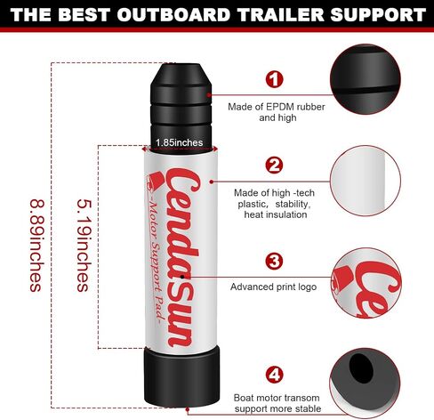 Outboard Transom Saver Trailering Support and Steer Stops, Wedge Outboard Motor Support Fits 3-Ram Trim/Tilt Systems, Boat Motor Transom Support Compatible with Yamaha Outboard, Rubber in Saudi Arabia