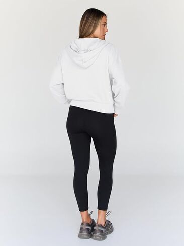 Trendy Queen Hoodies for Women Full Zip Up Cropped Sweatshirts Casual Hooded Pullover Sweaters Tops Fall Winter Clothes 2023 in Saudi Arabia