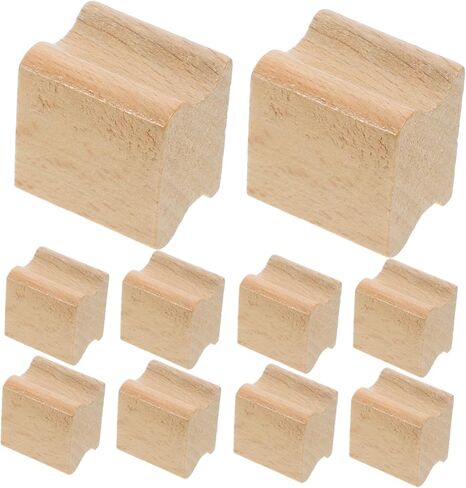 10pcs Beech Wood Seal Carving Square Wood Seal Self Making Stamper DIY Craft Tool Stamps for Making DIY Wooden Stamp Decorative Seal Cards Making Stamp Handbook Stamp Seal in Kuwait