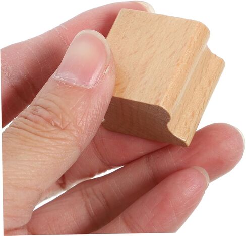 10pcs Beech Wood Seal Carving Square Wood Seal Self Making Stamper DIY Craft Tool Stamps for Making DIY Wooden Stamp Decorative Seal Cards Making Stamp Handbook Stamp Seal in Kuwait