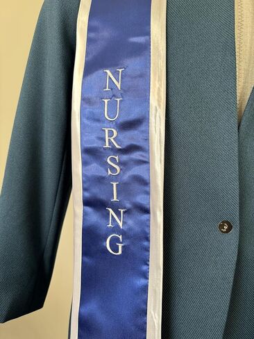 Ovaltag BSN RN Nursing Graduation Stole Class of 2024 with Medical Logo, Gift for Nurse Student in Saudi Arabia