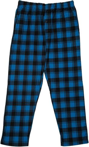 North 15 Boys Plaid Pajama Pants, Soft Flannel Pajama Bottoms Boys, Big Boys Pajamas Pants, Boys Pajama Pants Size 8-18 in Saudi Arabia
