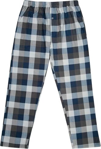 North 15 Boys Plaid Pajama Pants, Soft Flannel Pajama Bottoms Boys, Big Boys Pajamas Pants, Boys Pajama Pants Size 8-18 in Saudi Arabia