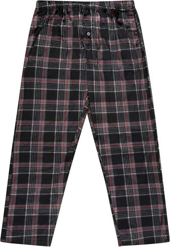 North 15 Boys Plaid Pajama Pants, Soft Flannel Pajama Bottoms Boys, Big Boys Pajamas Pants, Boys Pajama Pants Size 8-18 in Saudi Arabia