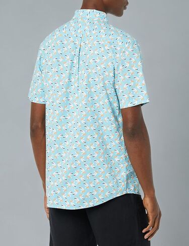 Amazon Essentials Men's Short-Sleeve Stretch Poplin Shirt (Available in Big & Tall) in Kuwait