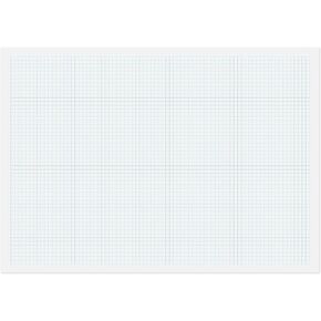 The Worcestershire Stationery Company A3 graph pad (16.5 x 11.69), 5mm grid, 50 sheets (100 pages), 80gsm white paper