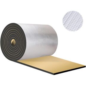 Heat Sound Deadening Insulation Mat - 394mil 6.4sqft Car Sound Deadening Material Mat,Auto Audio Deadener Foam for Hood Engine Roof Trunk (40x24inch-6.4sqft, 197mil)