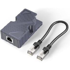 XLTTYWL Starlink PoE Injector, Starlink Ethernet Adapter Kit to Ethernet Cord for Starlink Satellite Dish V2 - RJ45, T568B Pinout, 10/100/1000 Mb/s, -20 to +55 °C Operating Temperature