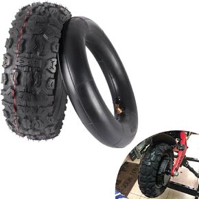 Electric Scooter Tire 10x3.0 Off Road Tire Set 80/65-6 255x80 10 inch Replacement for 6" Rim Road Tyre Non-Slip Surface for Kugoo M4 Pro Kirin M4 / M3 Scooter E-Bike ATV Dirt Bike 10x3.0