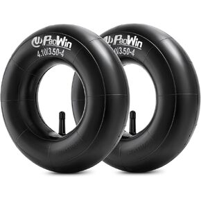 4.10/3.50-4 Heavy Duty Replacement Inner Tubes with TR13 Straight Valve Stem Compatible with Wheelbarrows, Mowers, Hand Trucks and More 4.10/3.50-4 Tire Tubes