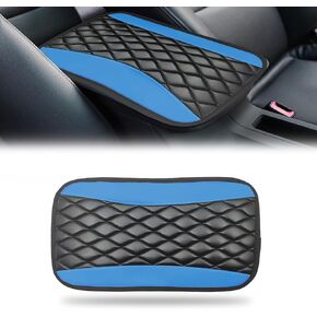 Car Center Console Cushion Pad, Accessories Interior Protection Universal Leather Waterproof and Anti-scratch Armrest Seat Box Cover Profector for Most Car,SUV, Vehicle (Black)