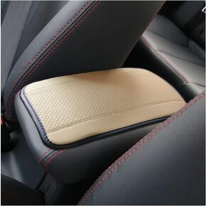 Auto Center Console Pad, PU Leather Car Armrest Seat Box Cover, Waterproof Non Slip Soft Armrest Box Cushion Protector, Car Accessories for Women Men, Universal for SUV, Truck, Van (Black)