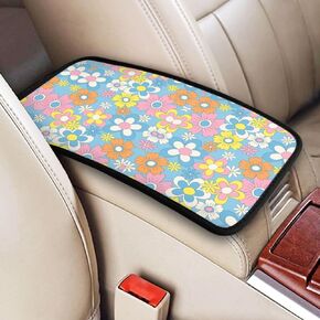 YANGDADA Red Spider Web Auto Center Console Cover Pad Car Armrest Seat Box Cover Cushion Universal for Most Vehicle SUV Truck Car Accessories Decor