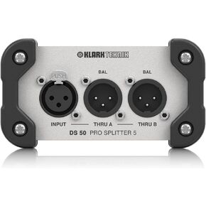 Klark teknik PRO SPLITTER 5 DS 50 Passive 1-In/5-Out Signal Splitter with Extended Dynamic Range