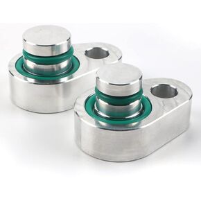 Jetuplusllc Fits Ford Explorer 2010-2018 Rear AC Block Off Kit Aluminum Billet