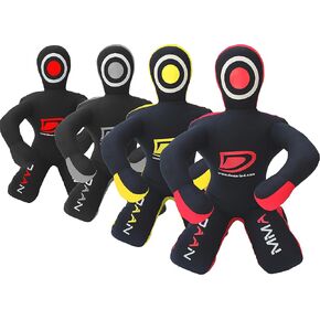 DAAN MMA Grappling Dummy Judo Punching Bag Dummy BJJ Wrestling Dummy Sitting Position Brazilian JIU Jitsu Submission Self Defense Training Wrestling Canvas DummyUNFILLED