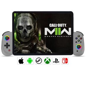 Joso Wireless Game Controller for iPad/Tablet(10.2"), with RGB Hall Effect Joystick, TURBO, Vibration, 6-Axis Gyro, Mobile Gaming Controller for iPhone/Android/PC/Nintendo Switch/PS4/Cloud Gaming