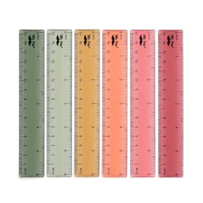 Mr. Pen- Ruler, 6 Inch, 6 Pack, Vintage Colors, Rulers for Kids, Rulers for School, Clear Plastic Ruler, Kids Ruler, Back to School Supplies, Clear Ruler, Ruler with Centimeters and Inches