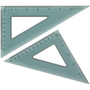 Westcott Triangular Scale (KT-90), (Pack of 2), clear, 11 x 5.75 x 0.25 inches