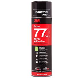3M Super 77 غراء لاصق دائم متعدد الأغراض، ورق، كرتون، قماش، بلاستيك، معدن، خشب، صافي الوزن 13.44 أونصة