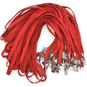 Bird Fiy Black Lanyards 100 حزمة اسهم شارة السائبة مع مقطع الرقبة الحبل المسطح مع شارة الحبل البلدغ كليب