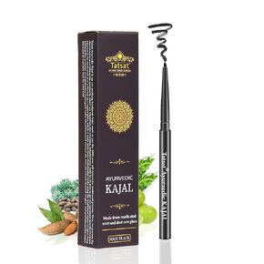 TATSAT-100% Natural Ayurvedic herbal Lead free kajal Pencil eyeliner made from Thriphala SOOT