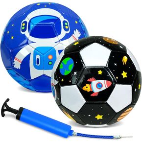 S3 Soccer Ball TPU Asst. Dino Graphics with Pump (Pack of 2)