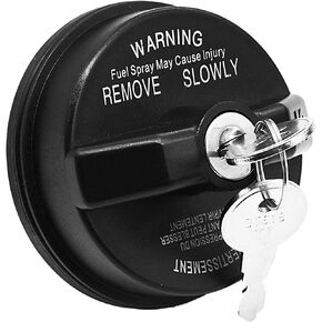 Locking Gas Cap, Lock Fuel Cap Compatible with Dodge Jeep Ram - Challenger Grand Caravan Ram 1500, Cherokee Wrangler TJ LJ JK JKU JL JLU JT, 05278655AB, 5278655AB