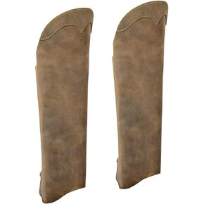 Milwaukee Leather MLM5555 Unisex Black Leather Half Motorccyle Riding Chaps with Back Zipper