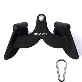 Mucnfts LAT Pulldown Attachments, Thickened Ergonomic Back Tricep Training Handle, Lat Pull Down Bar for Press Down Exercises, Cable Attachments for Gym and Home
