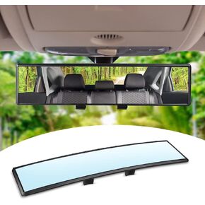 Car HD Rearview Mirrors 12 Inch, Interior Clip-on Panoramic Rear View Mirror, Wide Viewing Range Rear View Mirror, Universal Use for Cars, SUVs, Trucks, Vehicles