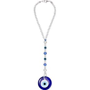 Evil Eye Car Hanging Ornament Evil Blue Eye Charms for Rear View Mirror Evil Eye Beaded Decor Evil Eye Car Accessories Evil Eye Window Pendent for Window Car Door Frame Balcony (Classic Style)