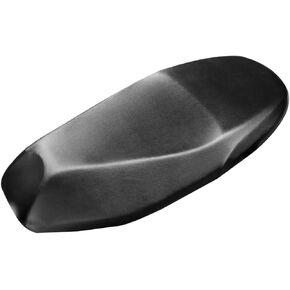 Motorcycle Seat Cover, Universal Motorbike Seat Cover with Elastic, Breathable PU Leather Motorcycle Seat Protector, Motorcycle Rain Seat Cover for Most Motorcycle Scooter Seat (Black High Stretch)
