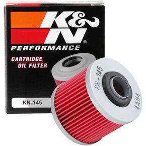 K&N Motorcycle Oil Filter: High Performance, Premium, Designed to be used with Synthetic or Conventional Oils: Fits Select Yamaha Vehicles, KN-145