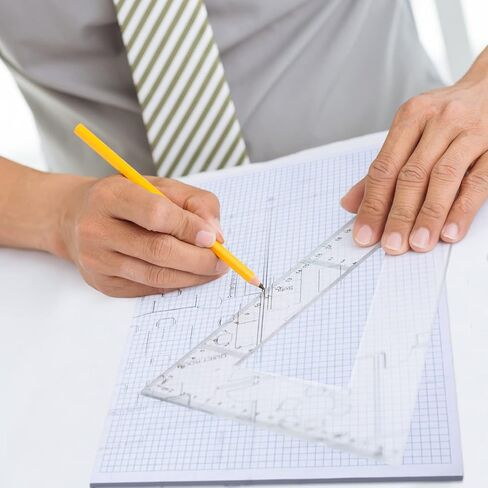 Teling 3 وسادات ورق رسم بياني مخطط 17 بوصة × 11 بوصة، 50 ورقة لكل لوحة لوحة ورق شبكية 100 جرام في المتر المربع ورقة هندسة صياغة مع وسادة للمهندس المعماري ورسام الرياضيات in Kuwait