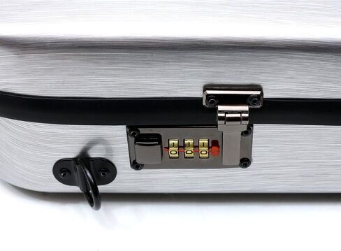 Violin Case 4/4 full size Carbon fiber Oblong Hard shell Rectangle violin case Soft padding with Backstraps &Music Sheet Bag (Black) in Saudi Arabia