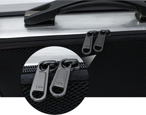 Violin Case 4/4 full size Carbon fiber Oblong Hard shell Rectangle violin case Soft padding with Backstraps &Music Sheet Bag (Black) in Saudi Arabia
