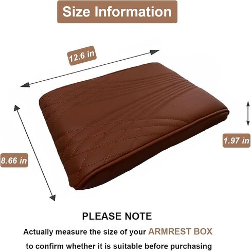 Car Center Console Cover, Memory Foam Car Armrest Cushion, Beige Auto Arm Rest Pad, Leather Arm Rest Covering Car, Hand Rest Pillow for SUV/Truck/Vehicle (Beige) in Saudi Arabia