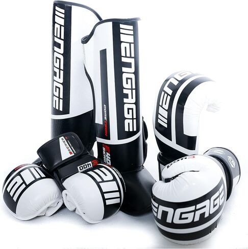 إشراك حراس الساق E-Series | وسادة ساق واقية لفنون القتال المختلطة، Muay Thai، Kickboxing، Taekwondo | مناسبة للأطفال والكبار in Kuwait
